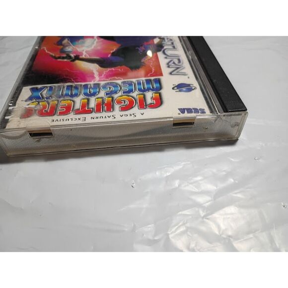 Sega Saturn Fighters Megamix W/ Front & Back Artwork & Warranty Card Empty Case - Picture 4 of 9